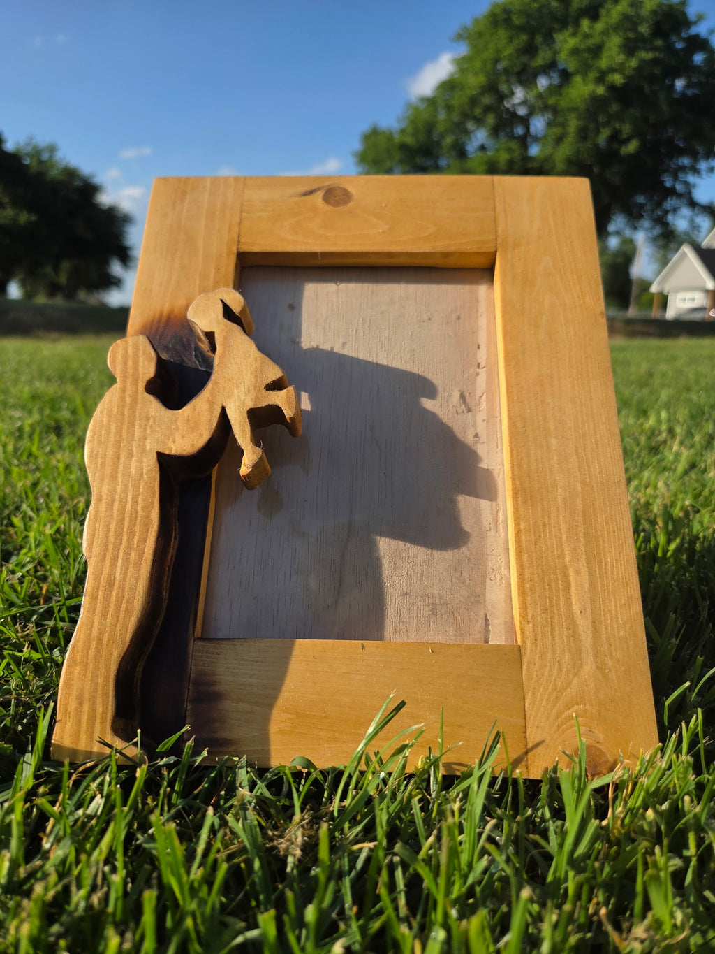 Father & Child Wooden Photo Frame | Handmade Father’s Day Picture Frame