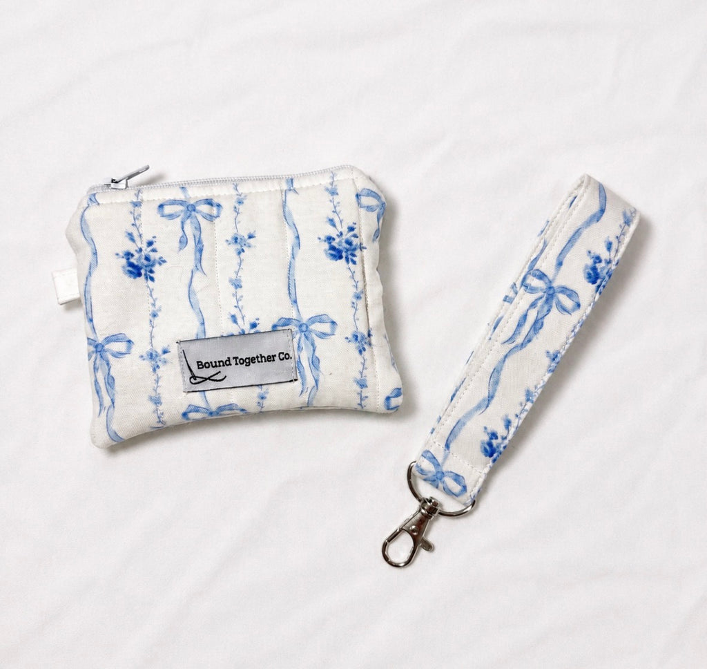 Blue Bow Wristlet Collection