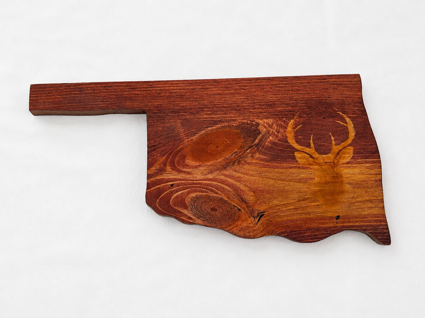 Handcrafted Oklahoma Wooden Wall Plaque
