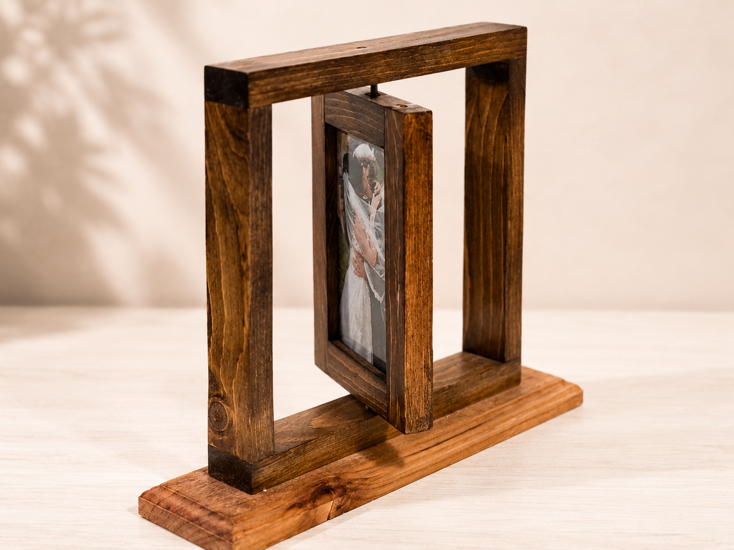Rustic Rotating Picture Frame