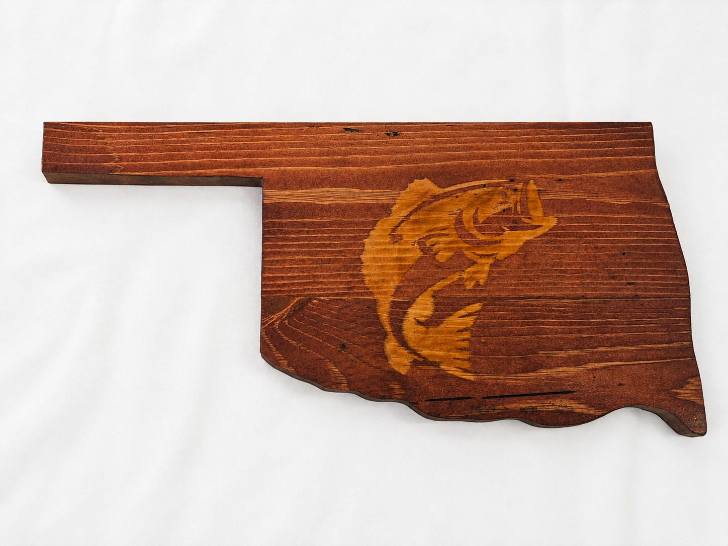 Handcrafted Oklahoma Wooden Wall Plaque