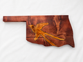 Handcrafted Oklahoma Wooden Wall Plaque