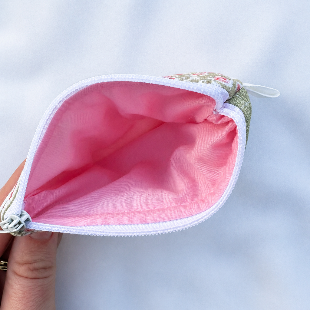 Vintage Rose Wristlet and Keychain Wallet
