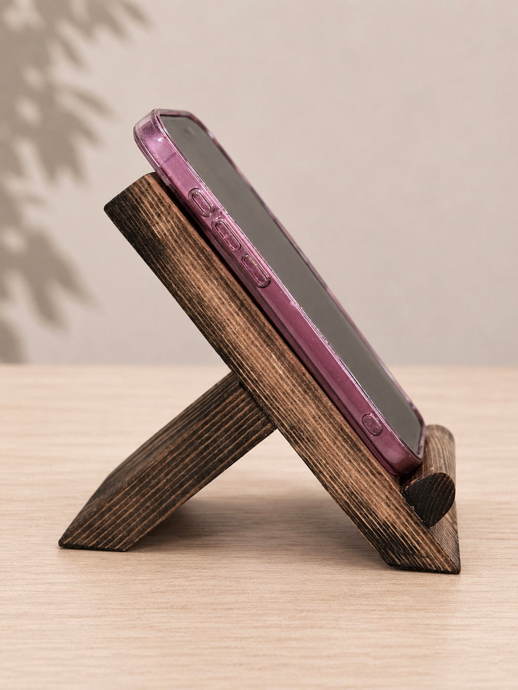 Handmade Wooden Phone Holder