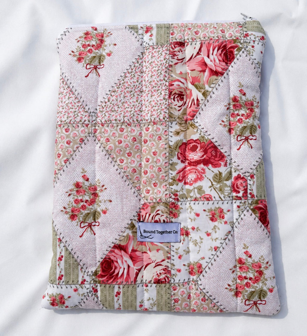 Vintage Rose Book and Kindle Sleeve