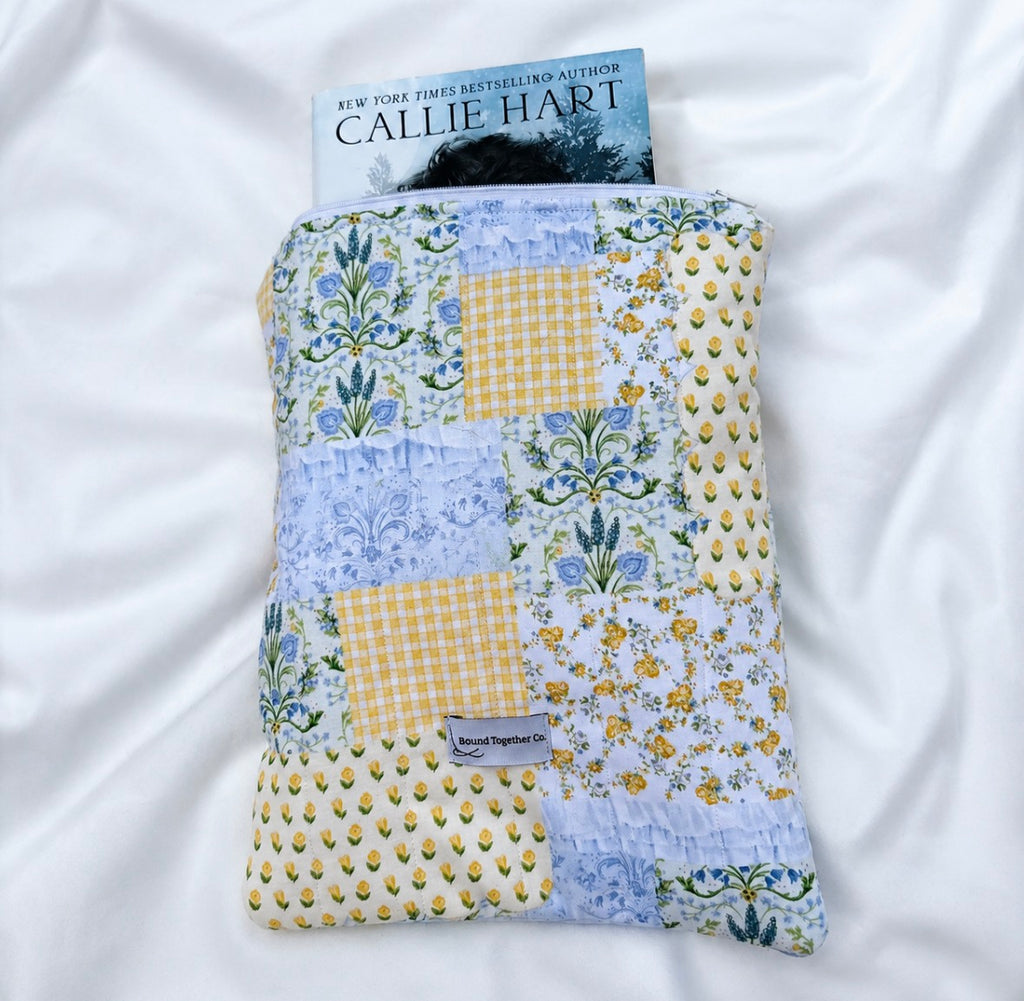 Vintage Bluebell Book and Kindle Sleeve