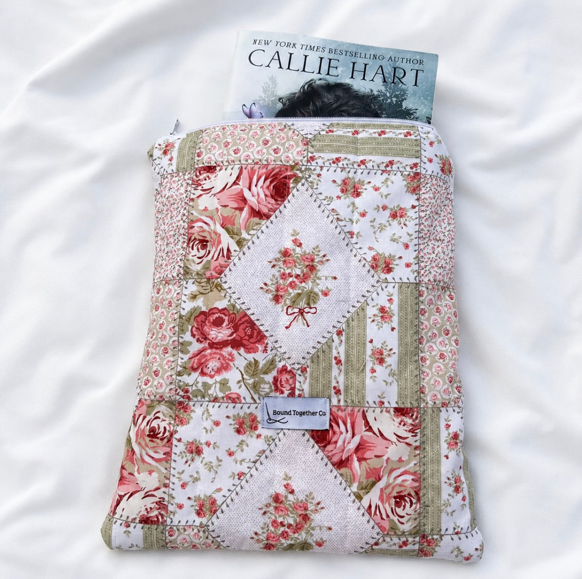 Vintage Rose Book and Kindle Sleeve