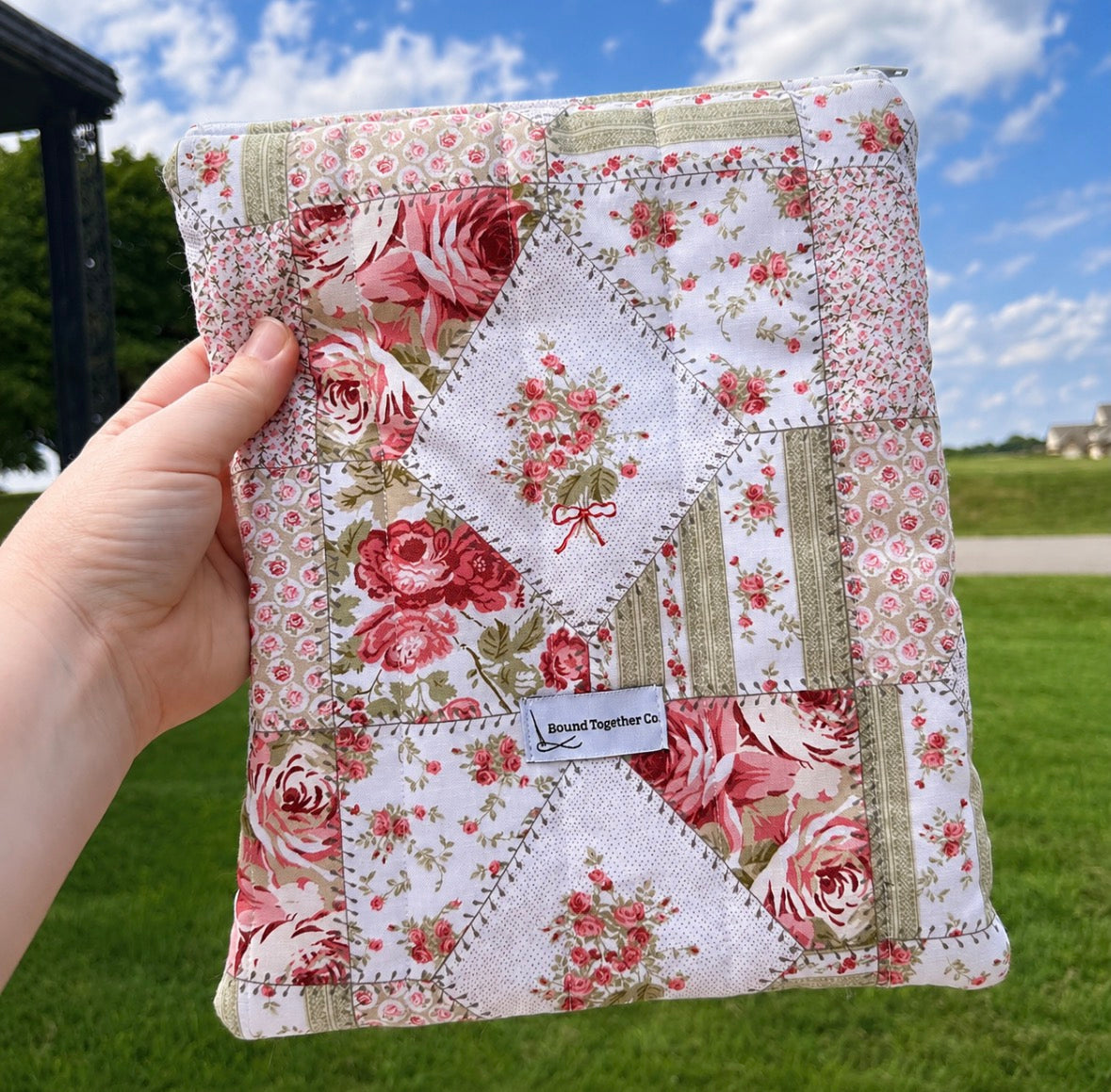 Vintage Rose Book and Kindle Sleeve