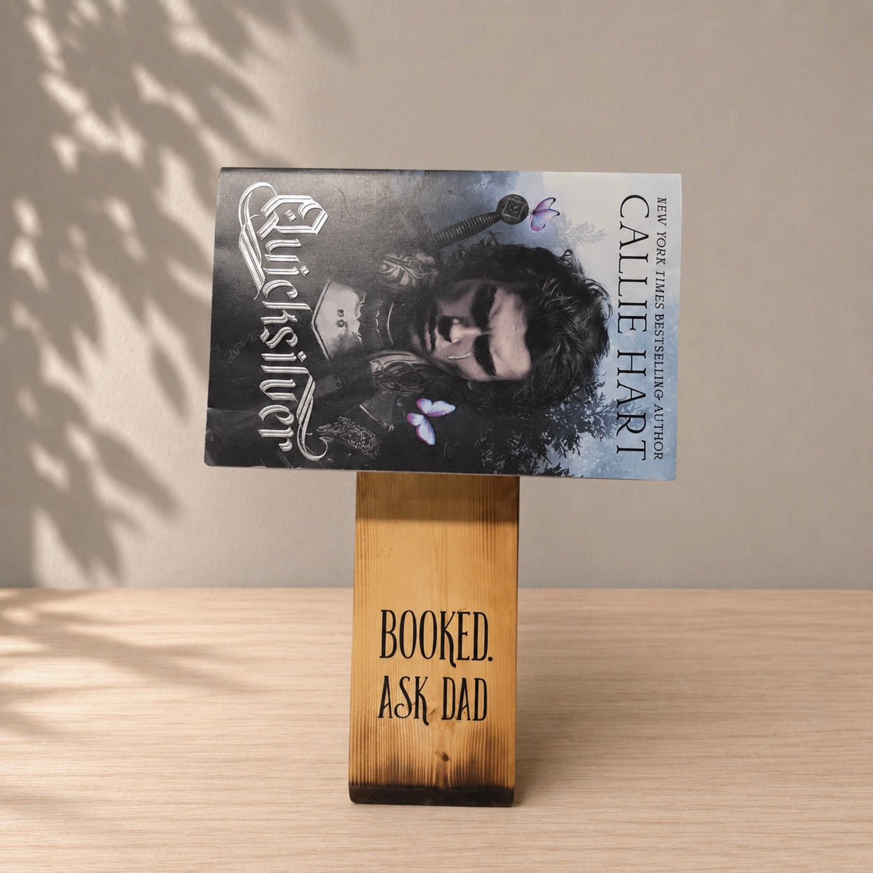 BOOKED. Ask Dad Wooden Book Stand