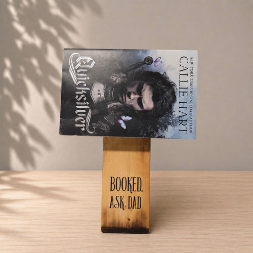 BOOKED. Ask Dad Wooden Book Stand