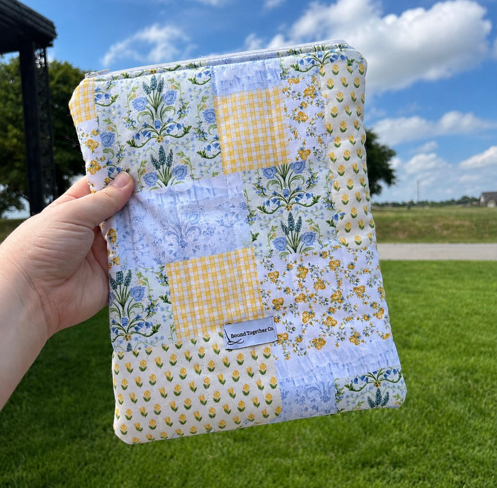 Vintage Bluebell Book and Kindle Sleeve