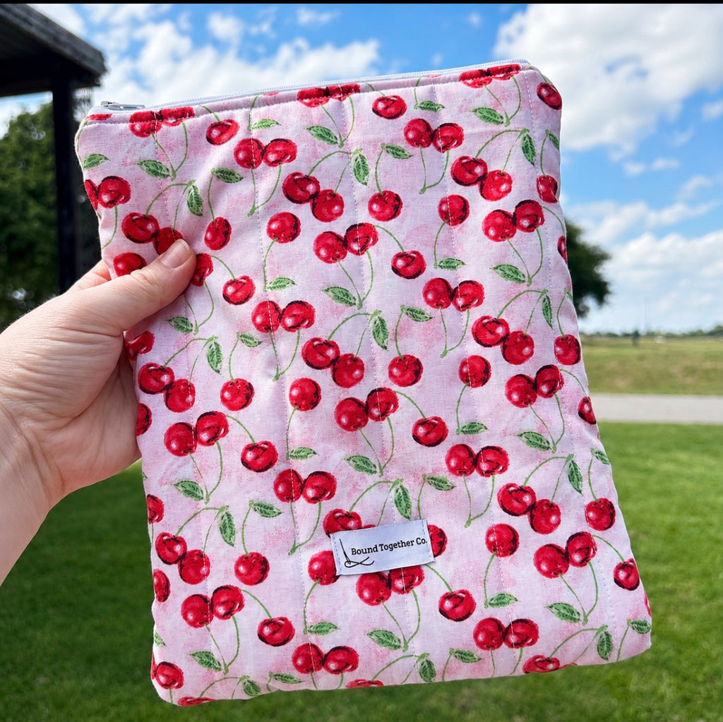Pink Cherry Book & Kindle Sleeve
