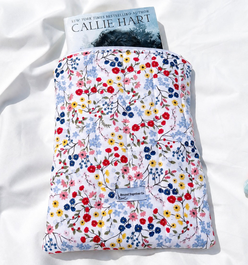 Wildflower Book and Kindle Sleeve