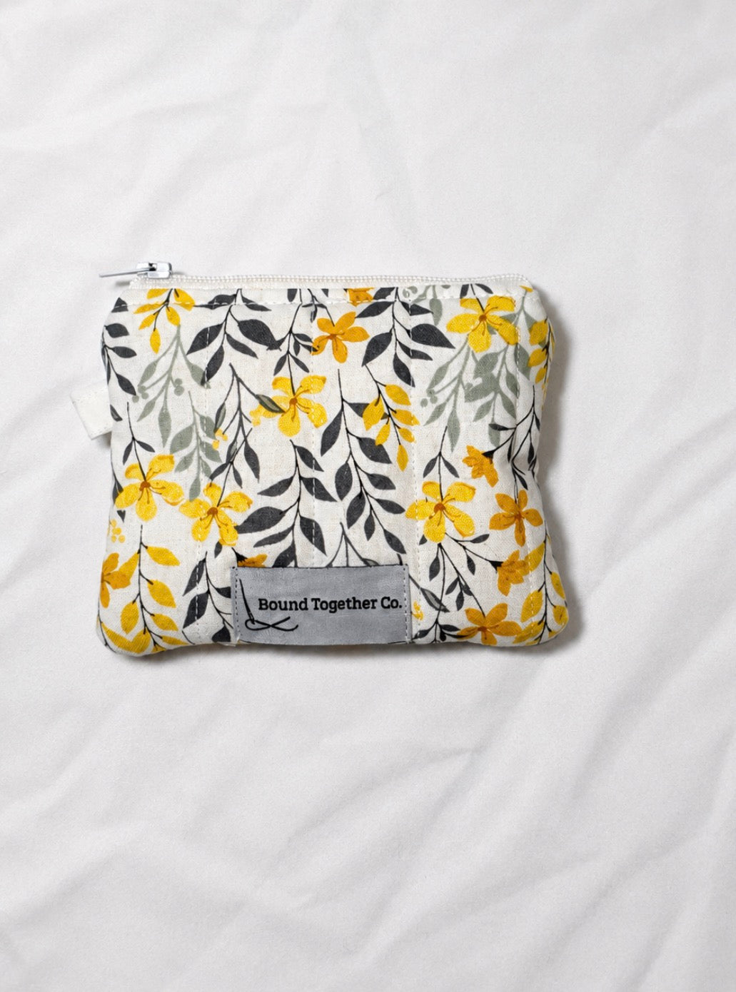 Yellow Blossom Wristlet and Keychain Wallet