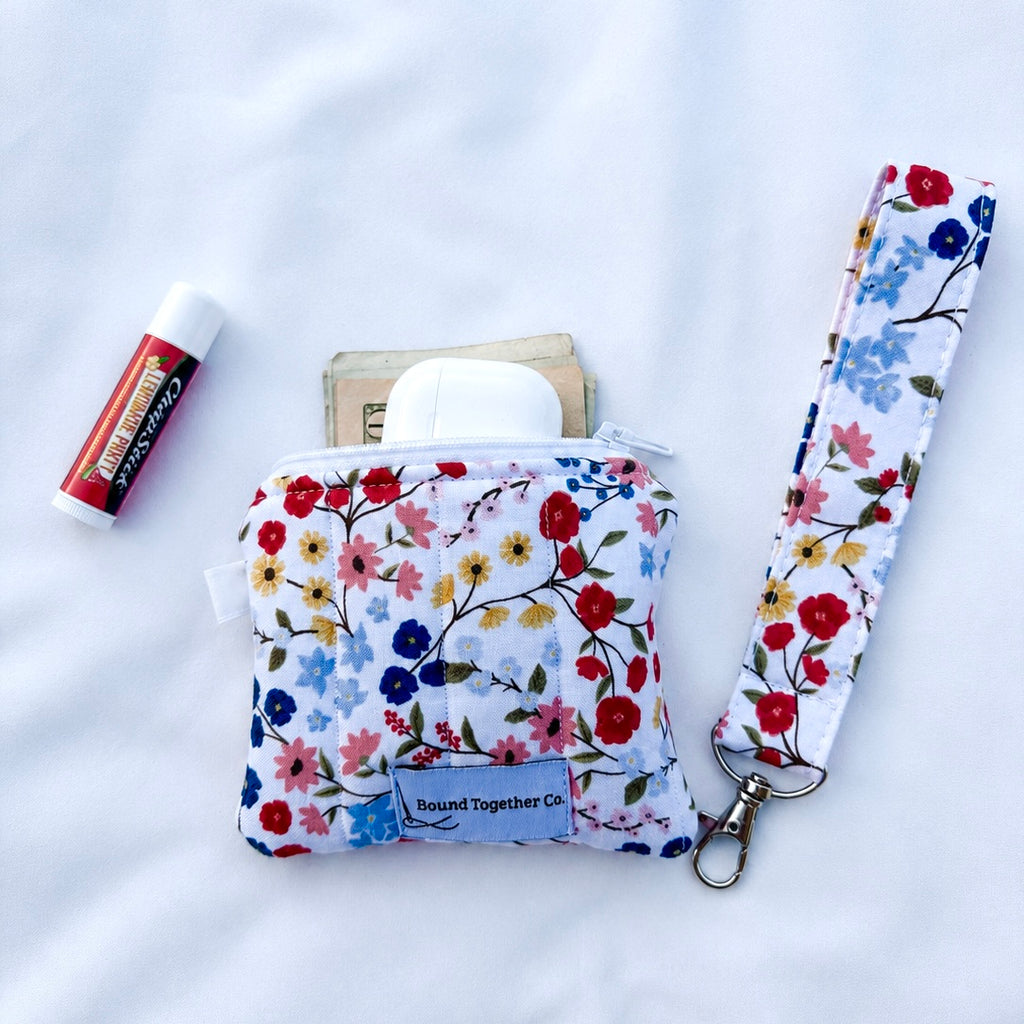 Wildflower Wristlet and Keychain Wallet